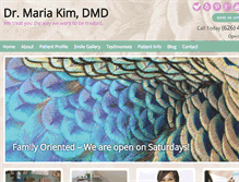 Tablet Screenshot of mariakimdmd.com